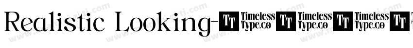 Realistic Looking字体转换